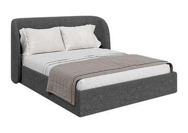 Кровать Classic 160х200 темно-серого цвета с подъемным механизмом