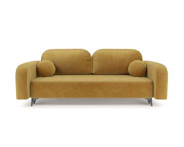 Прямой диван-кровать Цюрих желтого цвета
