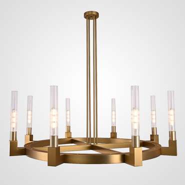 Люстра RH CANELLE Round Chandelier 8 Modern Brass