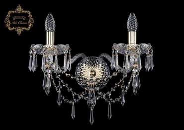 Хрустальное бра Art Classic 45231 10.23.2.200.XL.Gd.Dr подсвечник с подвесками