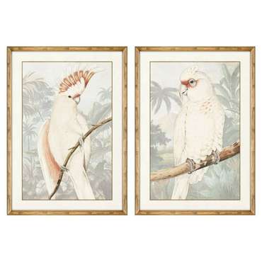 Картина Попугай Тропический 50 x 3 x 70 cm (2 штук)