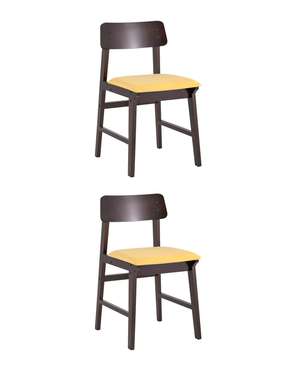 Набор из двух стульев Oden желто-коричневого цвета