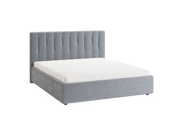 Кровать Кристи 2 160х200 серого цвета без подъемного механизма