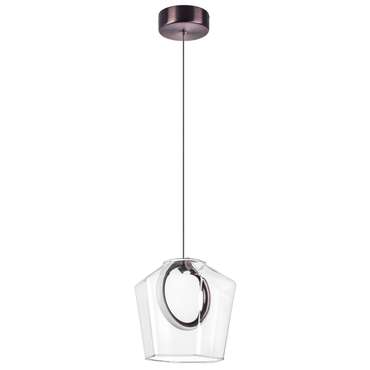 Люстра CARAMELLO LED 6W 130LM КОФЕЙНЫЙ/ПРОЗРАЧНЫЙ 3000K