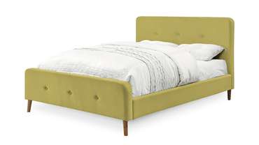 Кровать Левита 180х200 горчичного цвета 