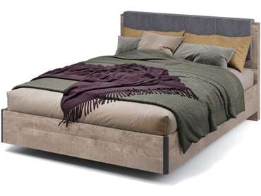 Кровать Стокгольм 160х200 серо-бежевого цвета