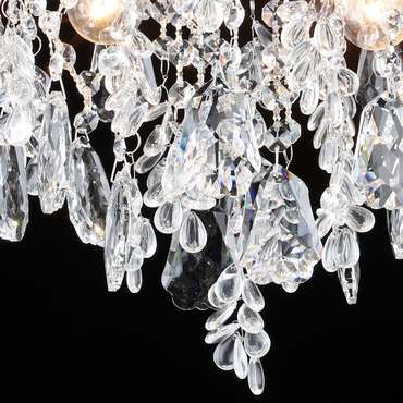 Хрустальная люстра 27620-0.3-4+4 CH+CLARE (хрусталь, цвет прозрачный)