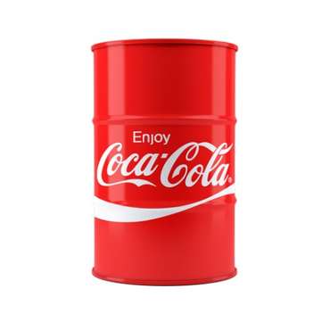 Барный стол-бочка Coca-cola красного цвета