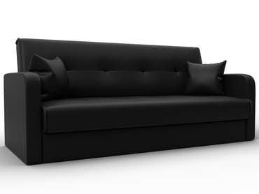 Диван-книжка Надежда черного цвета (экокожа)