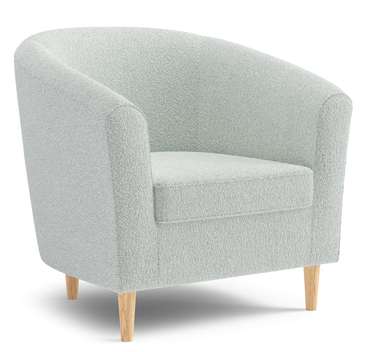 Кресло Веста Fluffy светло-серого цвета