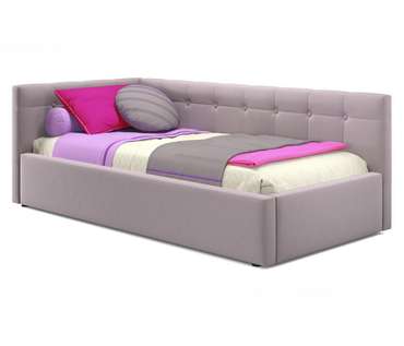 Кровать Bonna 90х200 лилового цвета с матрасом