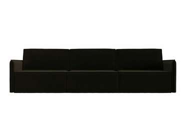 Прямой диван-кровать Либерти лонг коричневого цвета