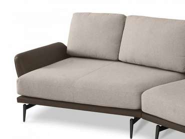 Угловой диван Ispani бежево-коричневого цвета