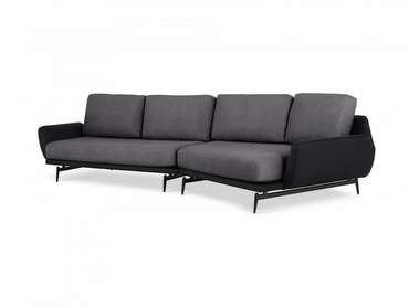 Угловой диван правый Ispani серого цвета