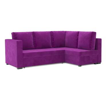 Угловой диван-кровать Мансберг фиолетового цвета