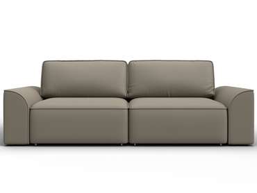 Диван-кровать Лига-048 бежевого цвета (экокожа)