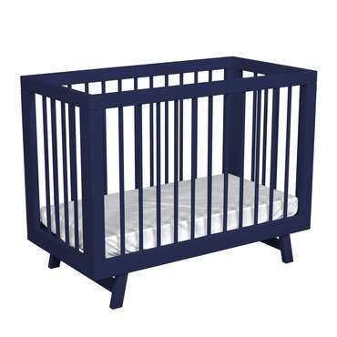 Кроватка для новорожденного Lilla Aria 60х120 темно-синего цвета