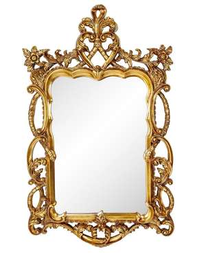 Настенное Зеркало в резной раме Floret Gold 