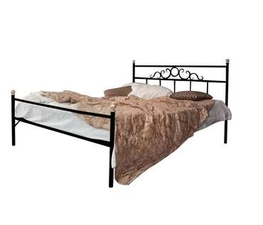 Кровать Сандра 140х200 черного цвета