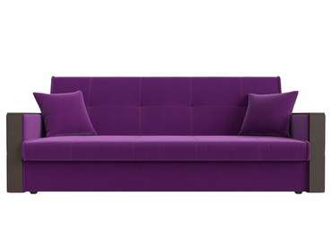 Прямой диван-книжка Валенсия фиолетового цвета