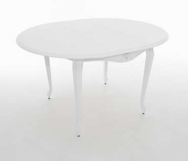 Обеденный стол раскладной Кабриоль белого цвета