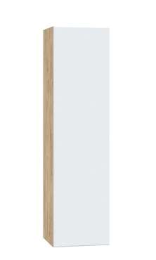 Шкаф настенный Сканди бело-бежевого цвета