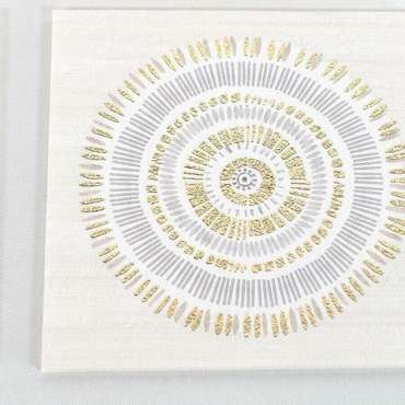 Картина DKD Home Decor 61 x 3,8 x 26 cm 63,5 x 4 x 28,6 cm круги Скандинавский (2 штук)