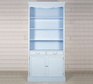 Книжный шкаф Leontina голубого цвета