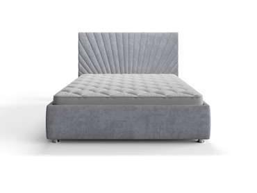 Кровать Вега 160х200 серого цвета с подъемным механизмом