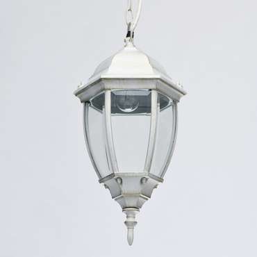 Уличный подвесной светильник Фабур белого цвета