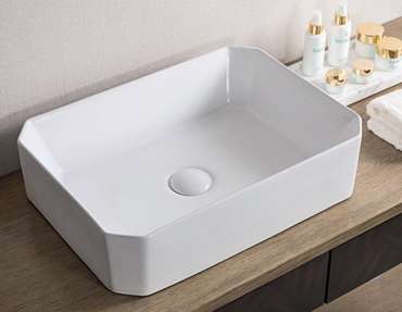 Раковина накладная BelBagno прямоугольная 49х38 см 