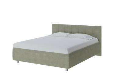 Кровать без основания Diamo 140х200 оливкового цвета (велюр)