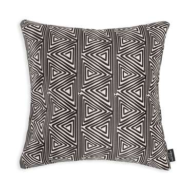 Декоративная подушка Bengi черно-белого цвета 45х45