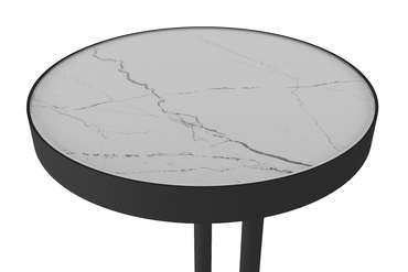 Стол кофейный Уго черно-белого цвета