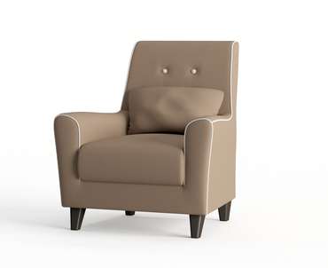 Кресло Мерлин в обивке из велюра бежевого цвета