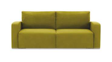 Прямой диван-кровать Окленд Лайт желто-зеленого цвета