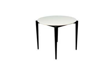 Обеденный стол Pawook К 90 бело-черного цвета