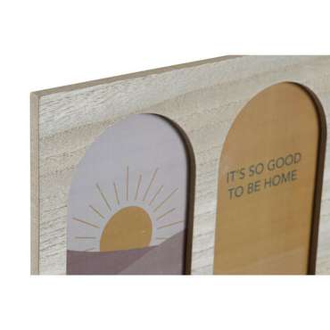 Вешалка 56 x 5 x 23,5 cm Натуральный Разноцветный Деревянный MDF Boho