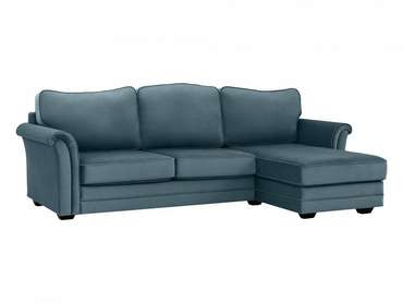 Угловой диван-кровать Sydney серо-синего цвета