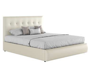Кровать Селеста 160х200 с подъемным механизмом и матрасом белого цвета