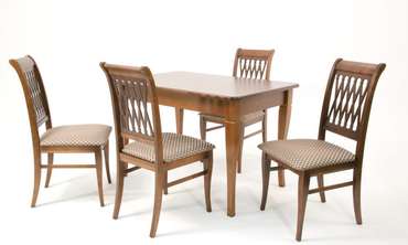 Обеденная группа Моцарт коричневого цвета