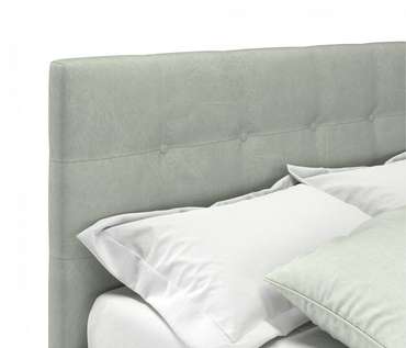 Кровать Selesta 120х200 серого цвета с подъемным механизмом и матрасом 