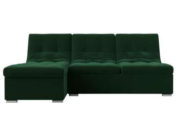 Угловой диван-кровать Релакс зеленого цвета угол левый