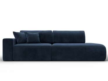 Диван-кровать Лига 036 Модерн темно-синего цвета с левым подлокотником