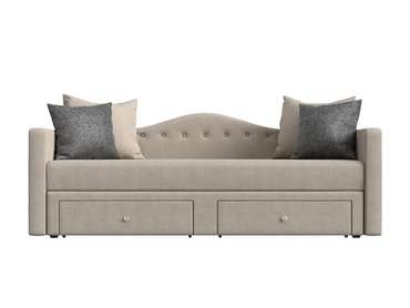 Прямой диван-кровать Дориан светло-бежевого цвета