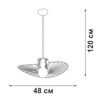 Подвес V4917-1/1S, 1xE27 макс. 40Вт