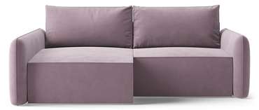 Угловой диван-кровать Софт лилового цвета левый