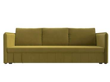 Прямой диван-кровать Слим желтого цвета