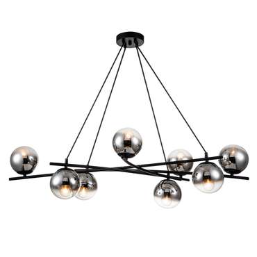 Подвесная люстра Balance 1119/8S Black (стекло, цвет дымчатый)