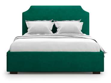 Кровать Izeo 160х200 темно-зеленого цвета с подъемным механизмом 
